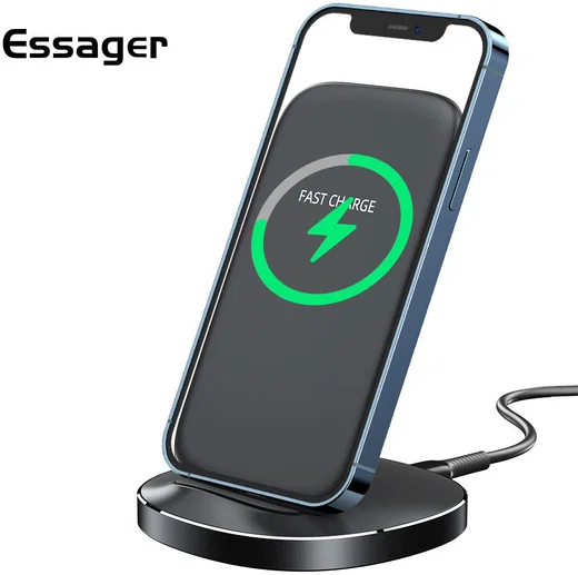 Essager Universele Bureau Houder met Draadloos Opladen 15W Wit afbeelding 2