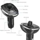Essager Bluetooth 5.0 Muziek Transmitter met USB Autolader 17W Zilver afbeelding 6