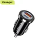 Essager USB/USB-C Autolader 20W Quick Charge 3.0 en Power Delivery 3.0 afbeelding 2