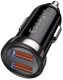 Essager Dubbele USB Autolader 18W met Quick Charge 3.0 Zwart afbeelding 1