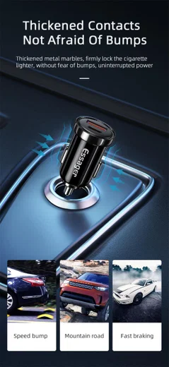 Essager Dubbele USB Autolader 18W met Quick Charge 3.0 Zwart afbeelding 4
