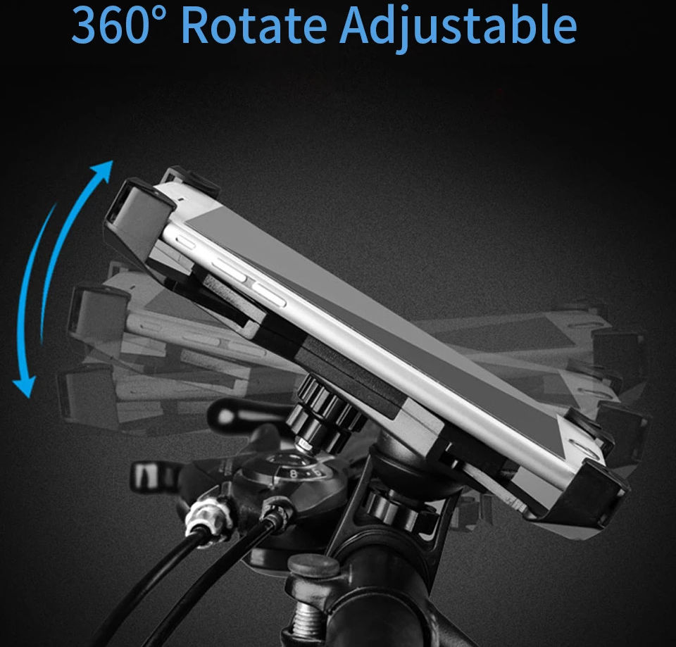 Essager Universele 360° Verstelbare Telefoonhouder voor Motor/Scooter afbeelding 5