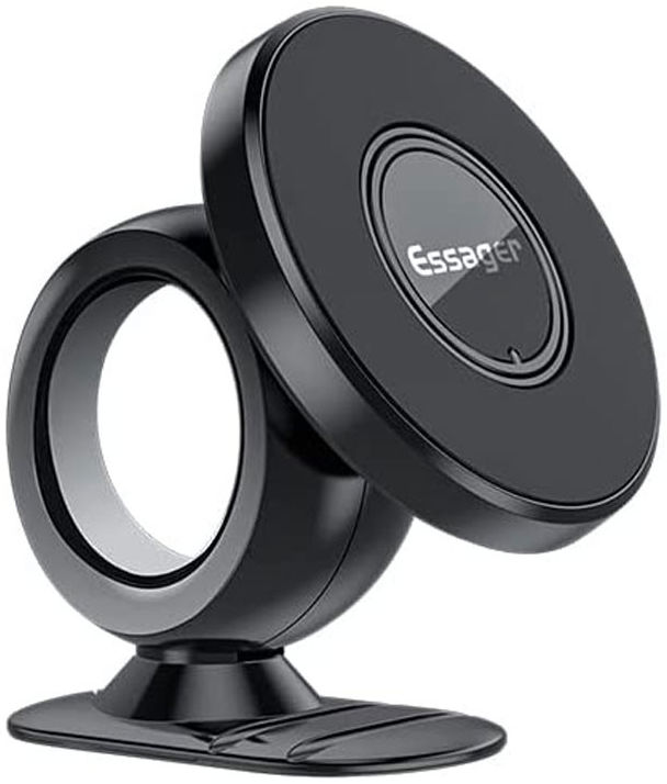 Essager Compacte Magnetische Dashboard Telefoonhouder Zwart afbeelding 1