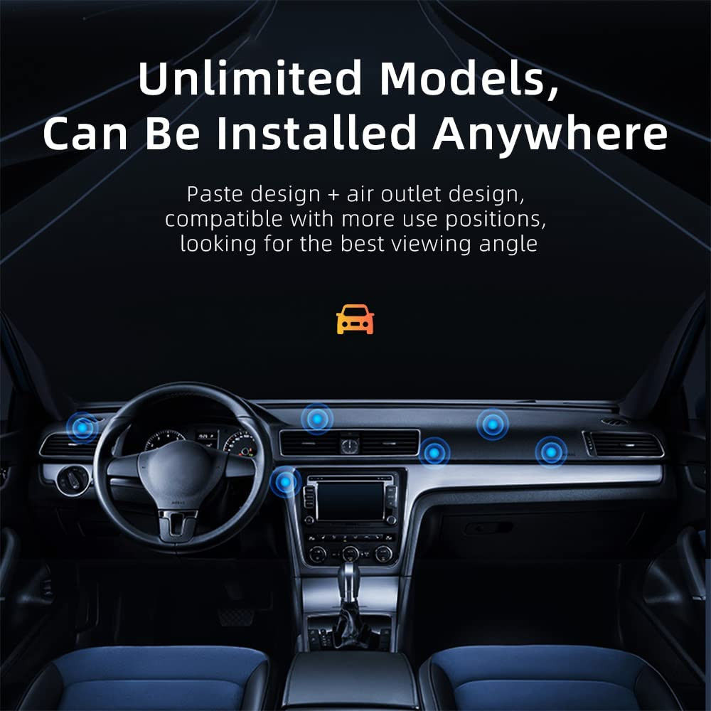 Essager Compacte Magnetische Dashboard Telefoonhouder Zwart afbeelding 6