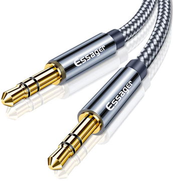 Essager AUX Verleng Kabel 3.5mm Jack naar 3.5mm Jack 1 Meter