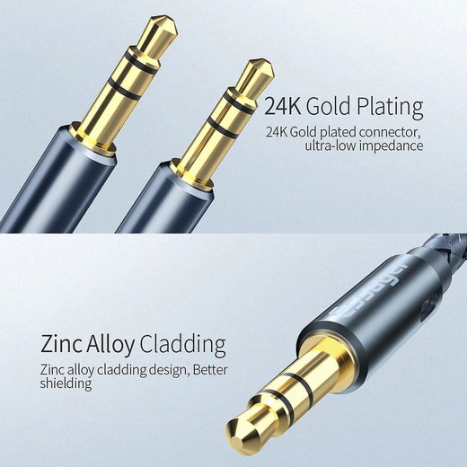 Essager AUX Verleng Kabel 3.5mm Jack naar 3.5mm Jack 1 Meter afbeelding 3
