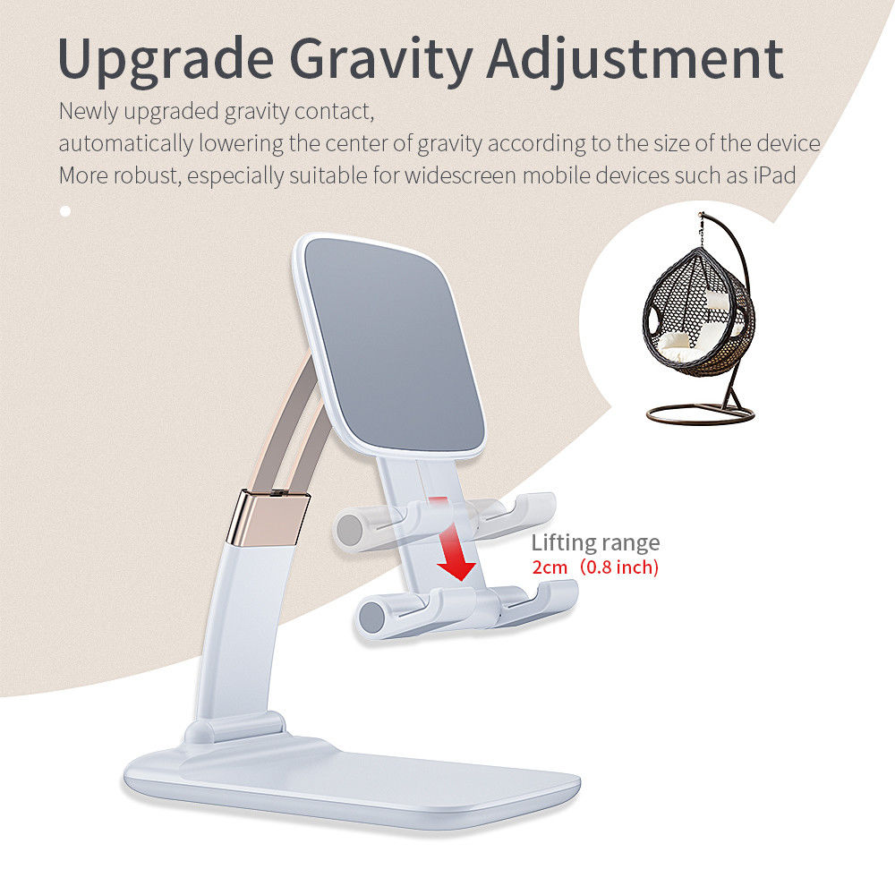 Essager Opvouwbare Verstelbare Bureau Houder Telefoon/Tablet Wit afbeelding 8