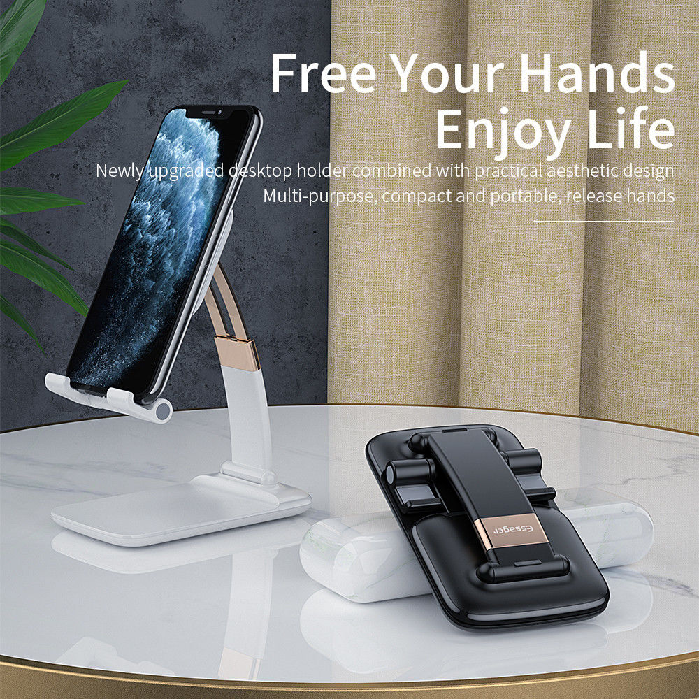 Essager Opvouwbare Verstelbare Bureau Houder Telefoon/Tablet Wit afbeelding 5