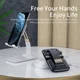 Essager Opvouwbare Verstelbare Bureau Houder Telefoon/Tablet Wit afbeelding 5