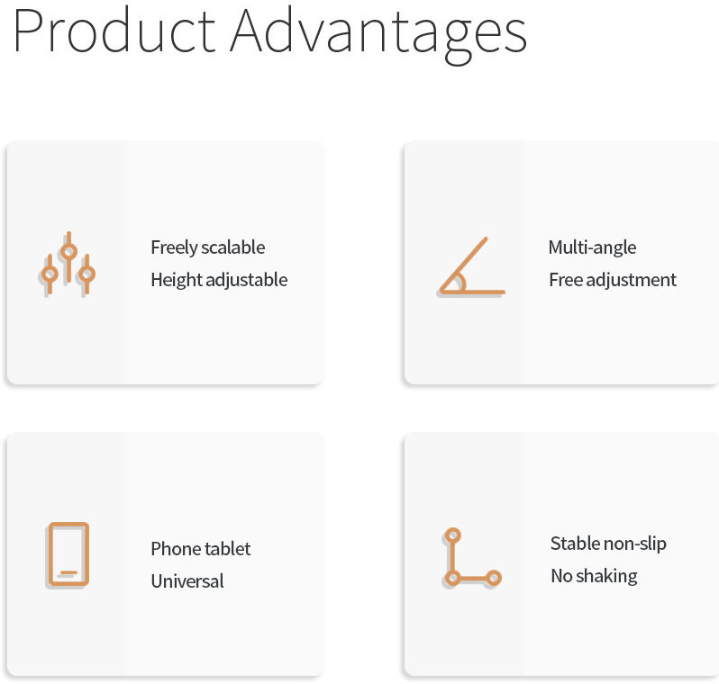 Essager Opvouwbare Verstelbare Bureau Houder Telefoon/Tablet Wit afbeelding 14
