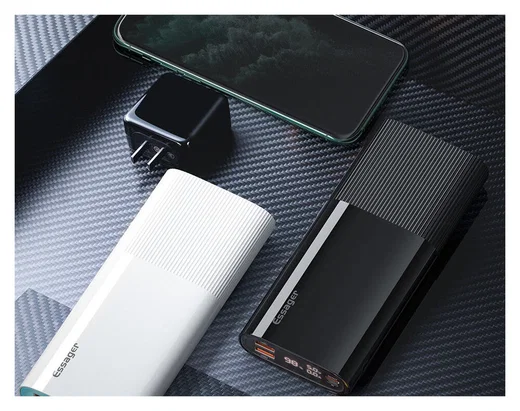 Essager Powerbank 20.000 mAh PD en QC 18W met Digitale Display Zwart afbeelding 13