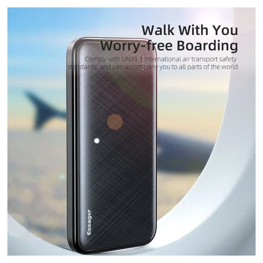 Draagbare oplader SuperMini Powerbank 10000 mAh - USB-A USB-C | Cool Mania