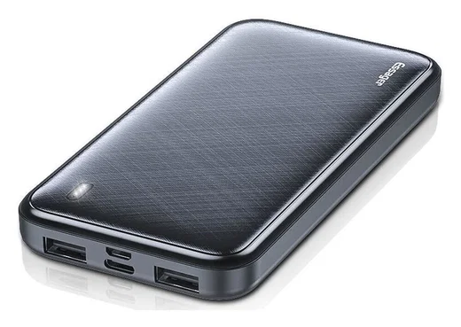 Essager Draagbare Compacte USB-A Powerbank 10.000 mAh Zwart afbeelding 2