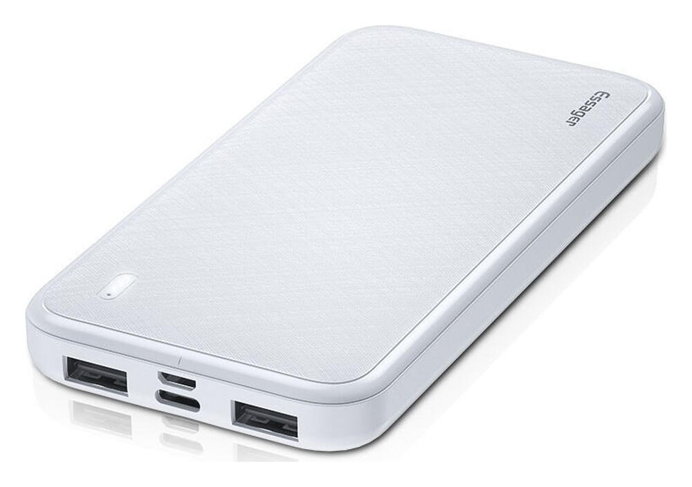 Essager Draagbare Compacte USB-A Powerbank 10.000 mAh Wit afbeelding 2