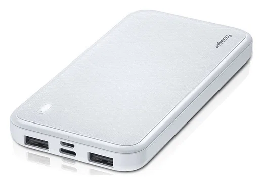Essager Draagbare Compacte USB-A Powerbank 10.000 mAh Wit afbeelding 2