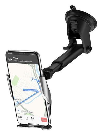 Hoco S14 Ventilatierooster/Raam/Dashboard Houder Auto met Draadloos Opladen 15W afbeelding 7