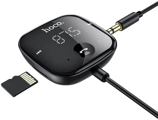 Hoco Wireless Bluetooth 5.0 Muziek FM Transmitter USB-A Zwart afbeelding 5