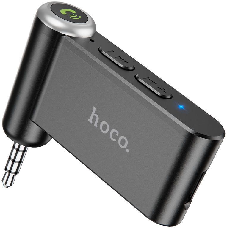 Hoco Bluetooth 5.0 Audio Receiver Auto met 3.5mm Jack AUX Aansluiting afbeelding 1