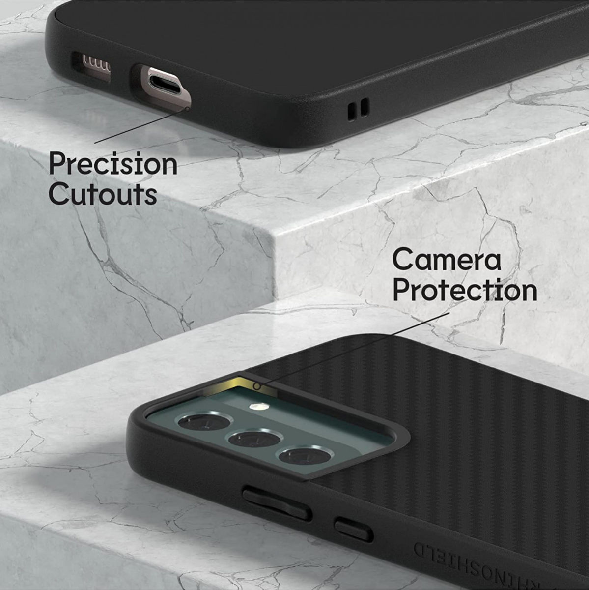 RhinoShield SolidSuit Samsung Galaxy S22 Hoesje Classic Zwart afbeelding 4