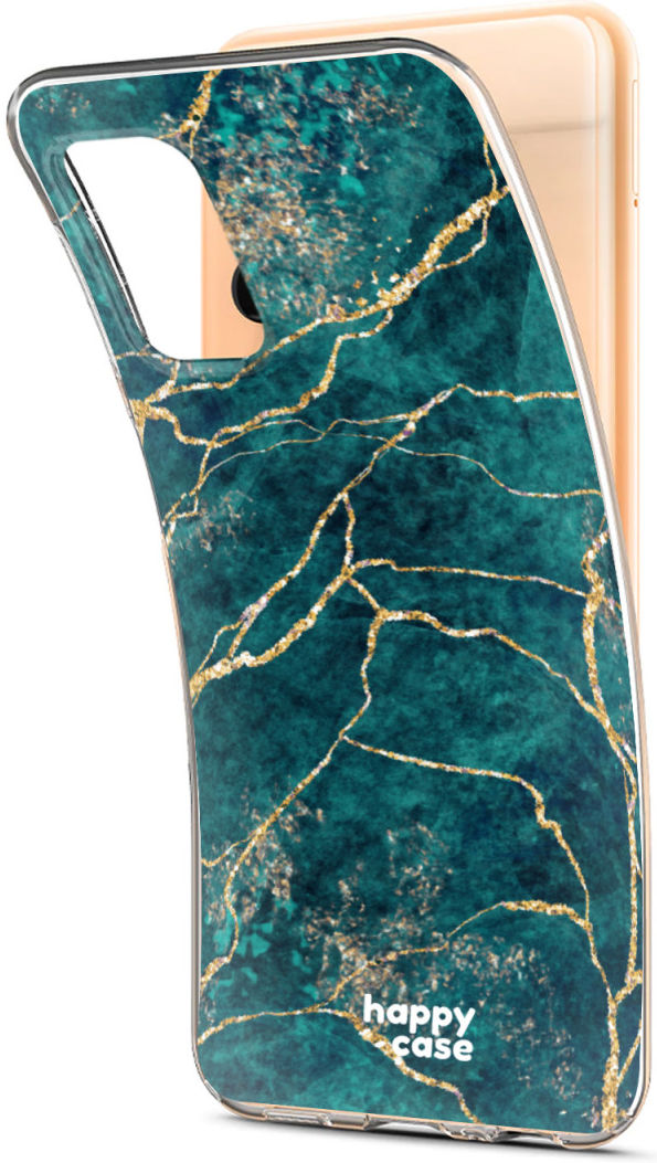 HappyCase Samsung Galaxy A13 Hoesje Flexibel TPU Aqua Marmer Print afbeelding 5