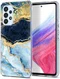 HappyCase Samsung Galaxy A53 Hoesje Flexibel TPU Blauw Marmer Print afbeelding 2