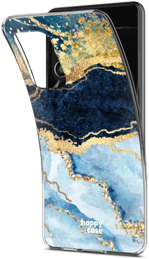 HappyCase Samsung Galaxy A53 Hoesje Flexibel TPU Blauw Marmer Print afbeelding 7