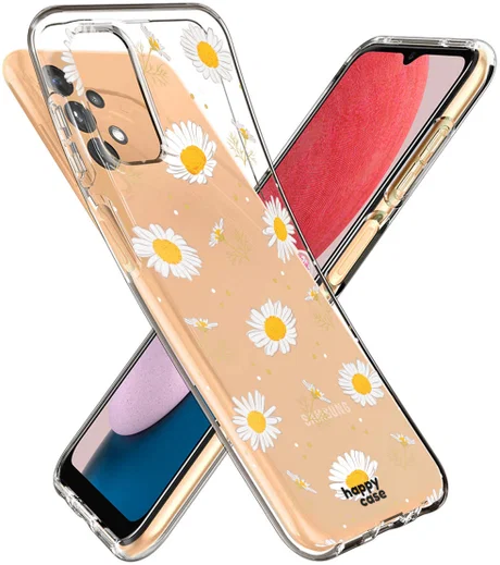 HappyCase Samsung Galaxy A13 Hoesje Flexibel TPU Bloemen Print afbeelding 2