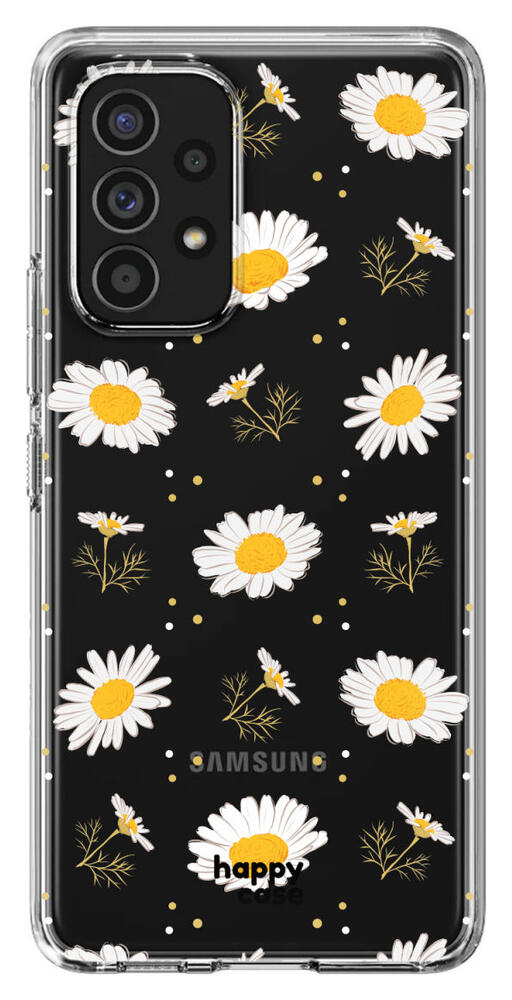 HappyCase Samsung Galaxy A53 Hoesje Flexibel TPU Bloemen Print afbeelding 1