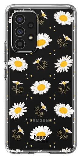 HappyCase Samsung Galaxy A53 Hoesje Flexibel TPU Bloemen Print afbeelding 1