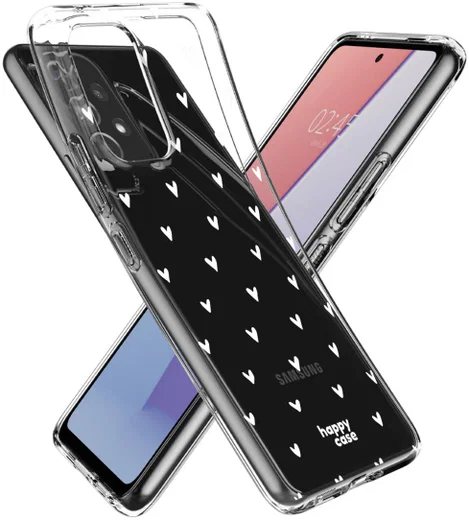 HappyCase Samsung Galaxy A53 Hoesje Flexibel TPU Hartjes Print afbeelding 9