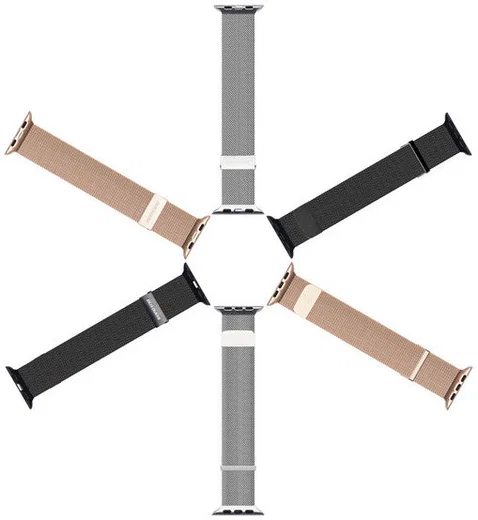 Dux Ducis Apple Watch Milanese Band - 1-10/SE/Ultra - 42/41/40/38MM - Zwart afbeelding 10