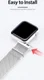 Dux Ducis Apple Watch Milanese Band - 1-10/SE/Ultra - 42/41/40/38MM - Zwart afbeelding 2