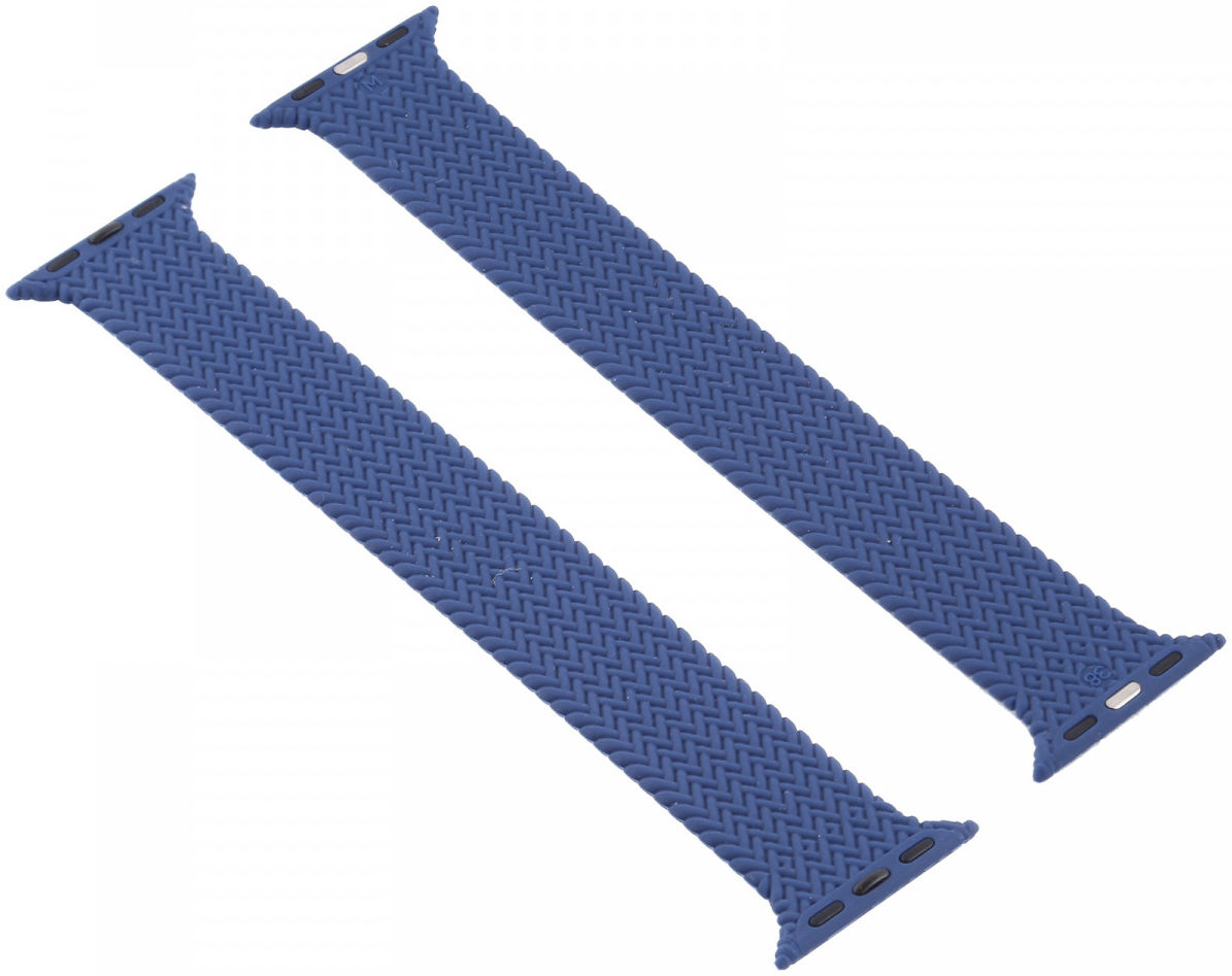 Apple Watch Bandje - 1-10/SE/Ultra - 49/46/45/44/42MM - Geweven - Maat M - Blauw afbeelding 2