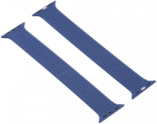 Apple Watch Bandje - 1-10/SE/Ultra - 49/46/45/44/42MM - Geweven - Maat M - Blauw afbeelding 2