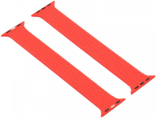 Apple Watch Bandje - 1-10/SE/Ultra - 49/46/45/44/42MM - Geweven - Maat M - Rood afbeelding 2