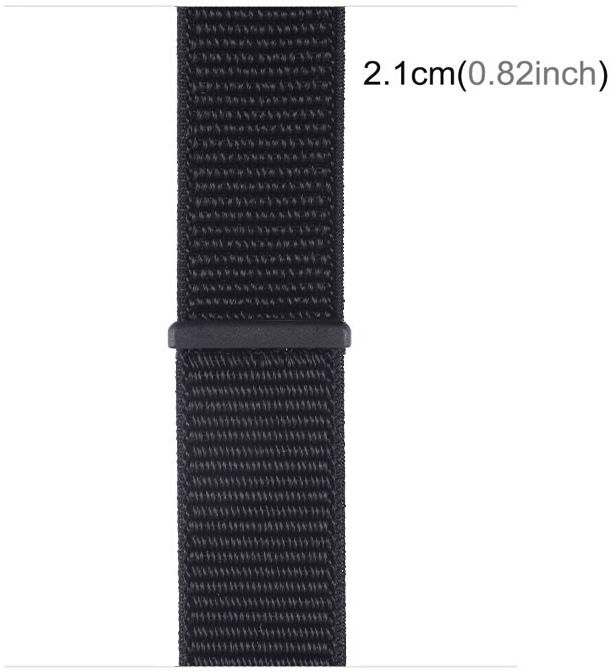 Apple Watch Bandje - 1-10/SE/Ultra - 49/46/45/44/42MM - Klittenband - Zwart afbeelding 4