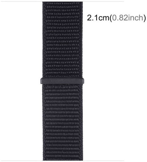 Apple Watch Bandje - 1-10/SE/Ultra - 49/46/45/44/42MM - Klittenband - Zwart afbeelding 4