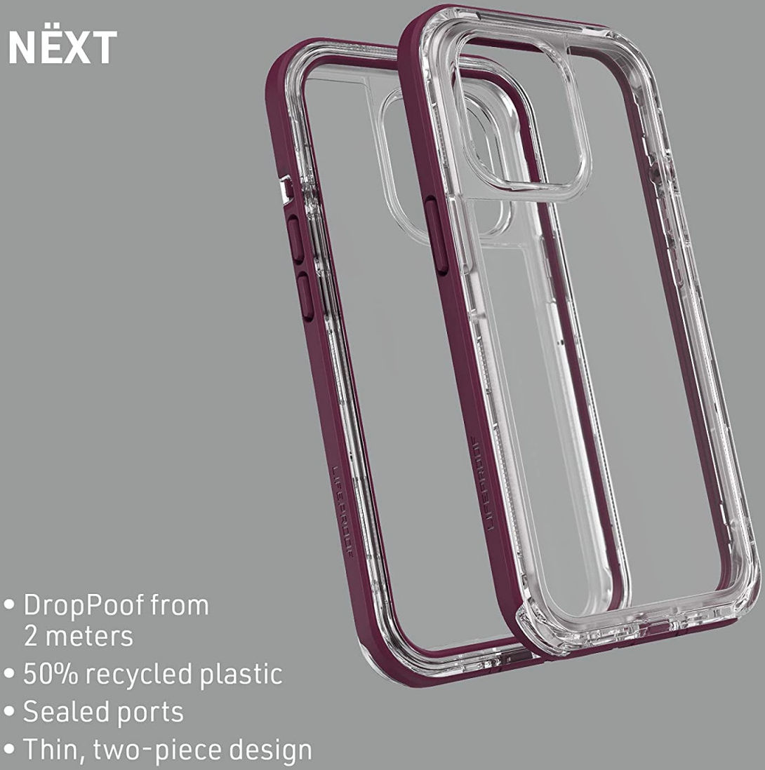 LifeProof Next Apple iPhone 13 Pro Hoesje Transparant / Paars afbeelding 9