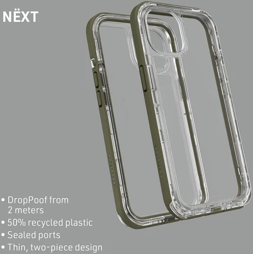 LifeProof Next Apple iPhone 13 Hoesje Transparant / Groen afbeelding 8