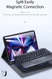 Dux Ducis iPad Pro 11/Air (2020/2022) Hoes Bluetooth Toetsenbord afbeelding 7