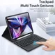 Dux Ducis iPad Pro 11/Air (2020/2022) Hoes Bluetooth Toetsenbord afbeelding 4