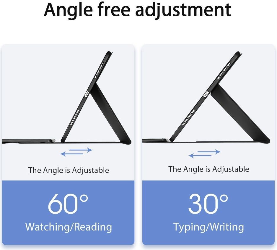 Dux Ducis iPad Pro 12.9 (2020/2021) Hoes Bluetooth Toetsenbord QWERTY afbeelding 9