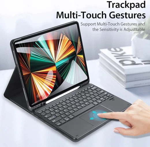 Dux Ducis iPad Pro 12.9 (2020/2021) Hoes Bluetooth Toetsenbord QWERTY afbeelding 3