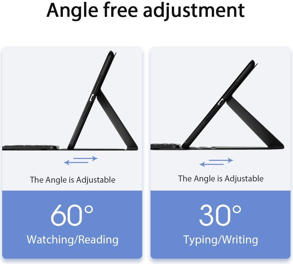 Dux Ducis iPad 10.2 (2019/2020/2021) Hoes Bluetooth Toetsenbord QWERTY afbeelding 10