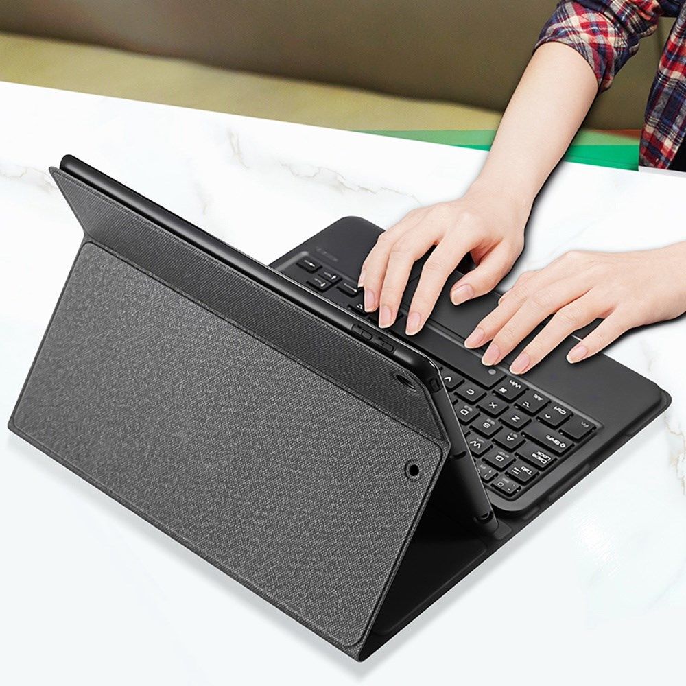 Dux Ducis iPad 10.2 (2019/2020/2021) Hoes Bluetooth Toetsenbord QWERTY afbeelding 2