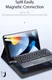 Dux Ducis iPad 10.2 (2019/2020/2021) Hoes Bluetooth Toetsenbord QWERTY afbeelding 5