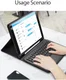Dux Ducis iPad 10.2 (2019/2020/2021) Hoes Bluetooth Toetsenbord QWERTY afbeelding 7