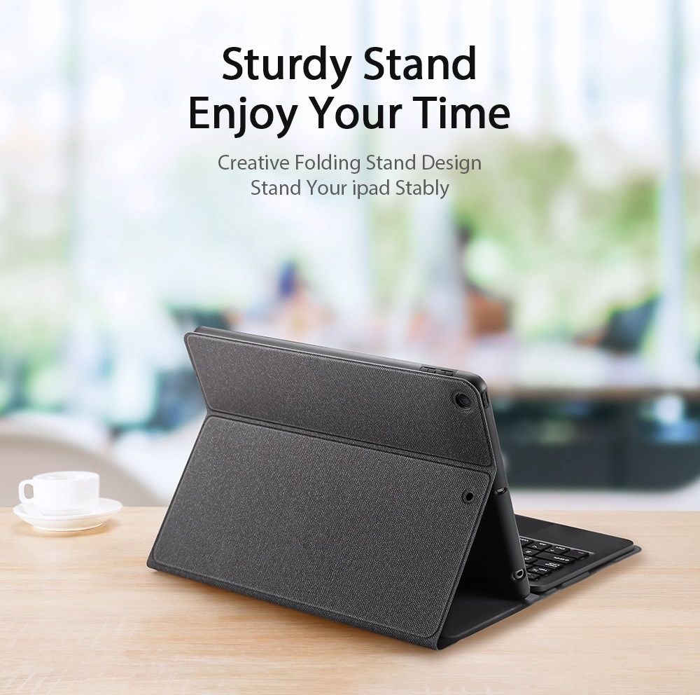 Dux Ducis iPad 10.2 (2019/2020/2021) Hoes Bluetooth Toetsenbord QWERTY afbeelding 9
