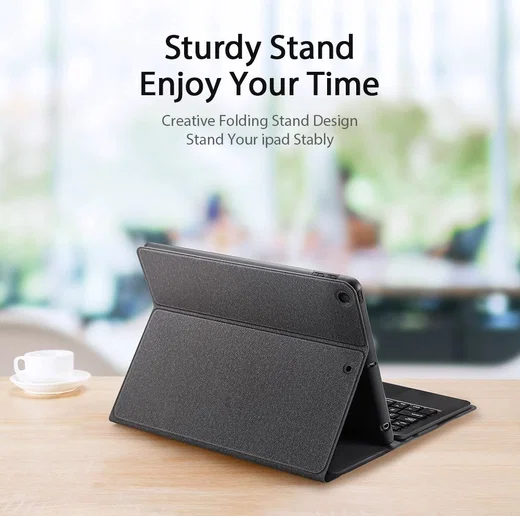 Dux Ducis iPad 10.2 (2019/2020/2021) Hoes Bluetooth Toetsenbord QWERTY afbeelding 9