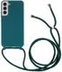 Samsung Galaxy S22 Hoesje Back Cover Flexibel met Koord Groen afbeelding 1